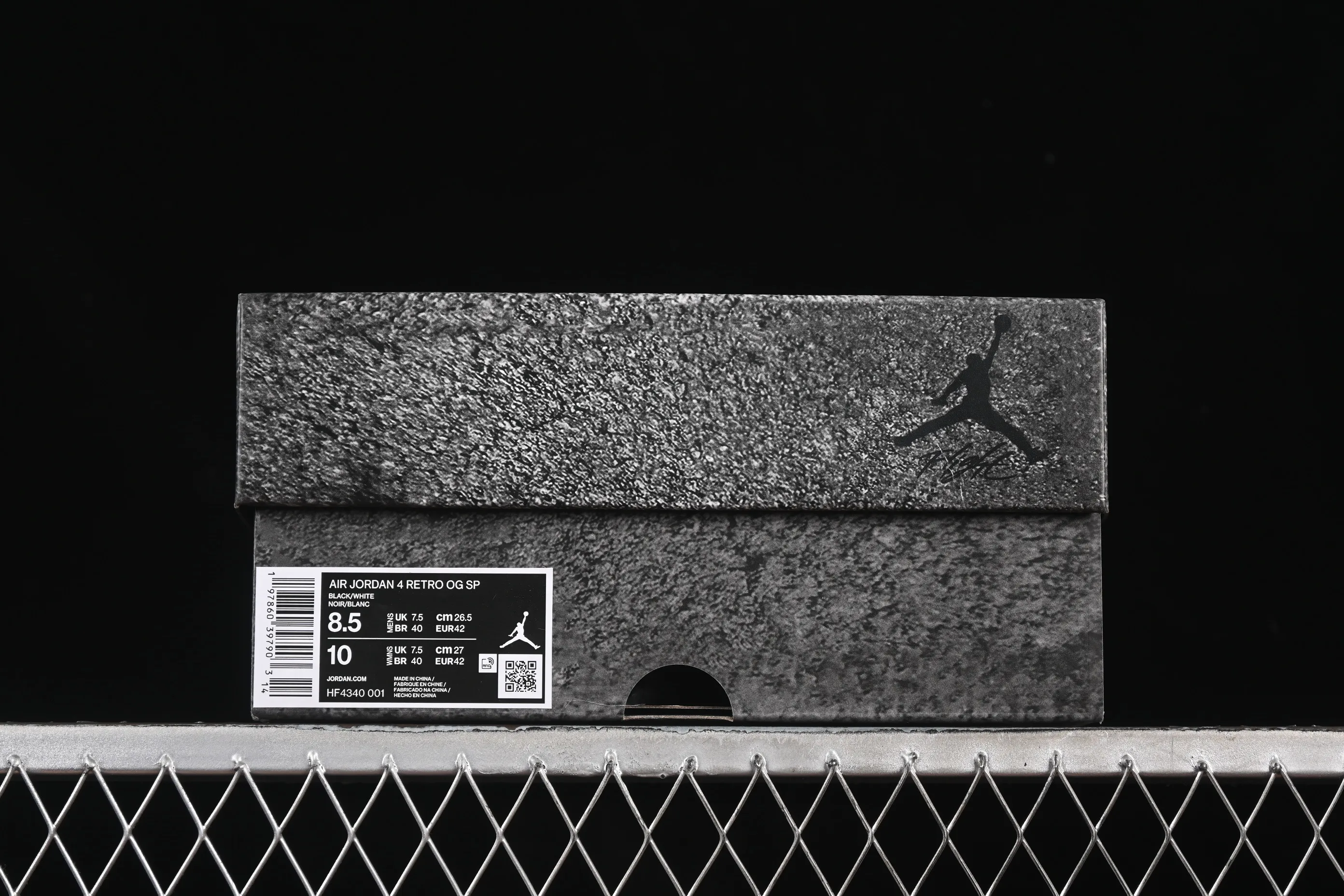 All categories Air Jordan Jordan series basketball shoes Air Jordan 4 Nigel Sylvester x Air Jordan 4 Retro AJ4 Joe 4 joint black brick HF4340-001